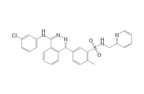 benzenesulfonamide, 5-[4-[(3-chlorophenyl)amino]-1-phthalazinyl]-2-methyl-N-(2-pyridinylmethyl)-