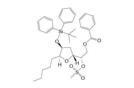 (2S)-2-[(4S,5S,2R)-4-(tert-Butyldiphenylsiloxy)-5-pentyl-tetrahydrofuran-2-yl]-2-methanesulfonyloxyethyl benzoate