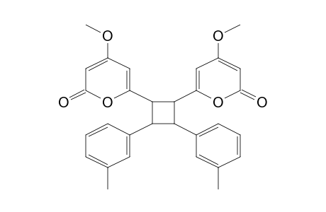 Cyclobutane, 1R,2Z-bis(4-methoxy-2-oxo-2H-pyran-6-yl)-3E,4E-bis(3-methylphenyl)-