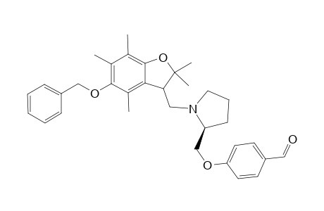 4-[N-[(3R/S)-2,3-Dihydro-5-benzyloxy-2,2,4,6,7-pentamethylbenzofuran-3-ylmethyl)-(3R)-piperidinoxy]benzaldehyde