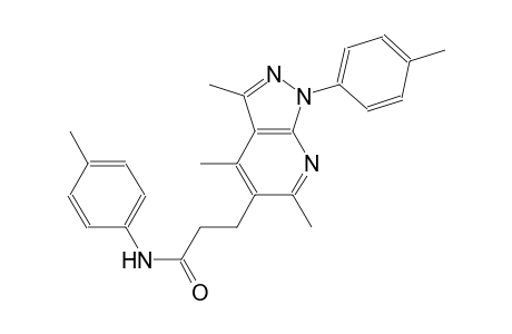 1H-pyrazolo[3,4-b]pyridine-5-propanamide, 3,4,6-trimethyl-N,1-bis(4-methylphenyl)-
