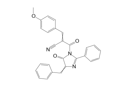 2-(4-benzylidene-5-oxo-2-phenyl-4,5-dihydro-1H-imidazole-1-carbonyl)-3-(4-methoxyphenyl)acrylonitrile