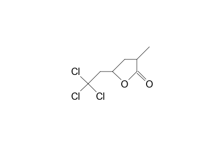 cis-5-(2,2,2-Trichloro-ethyl)-3-methyl-2-oxo-tetrahydro-furan