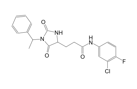 4-imidazolidinepropanamide, N-(3-chloro-4-fluorophenyl)-2,5-dioxo-1-[(1S)-1-phenylethyl]-, (4S)-