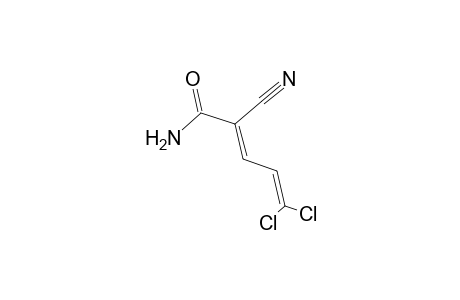 5,5-Dichloro-2-cyanopenta-2,4-dienoic acid amide