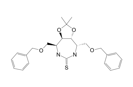(4S,5R,6R,7S)-4,7-DIBENZLOXYMETHYL-5,6-DIHYDROXY-5,6-O-METHYLETHYLIDENE-1,3-DIAZEPAN-2-THIONE