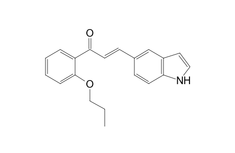 (E)-3-(1H-indol-5-yl)-1-(2-propoxyphenyl)-2-propen-1-one