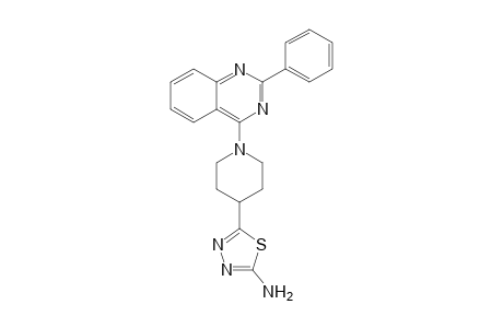 5-(1-(2-Phenylquinazolin-4-yl)piperidin-4-yl)-1,3,4-thiadiazol-2-amine