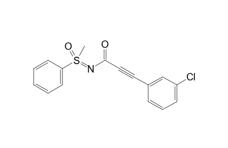 3-(3-Chlorophenyl)-N-[methyl(oxo)(phenyl)-lamda6-sulfaneylidene]propiolamide