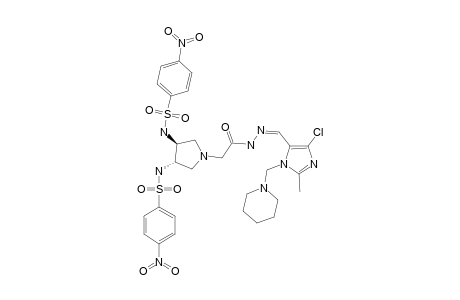 #16G;N,N'-[(3S,4S)-1-[2-[2-[(4-CHLORO-2-METHYL-1-PIPERIDIN-1-YL-METHYL)-1H-IMIDAZOL-5-YL]-METHYLENE]-HYDRAZINYL]-2-OXOETHYL]-PYRROLIDINE-3,4-DIYL]-BIS-(4-NITRO