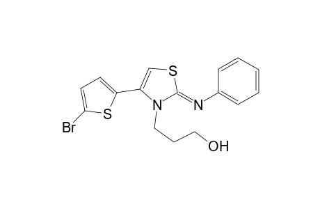 Propan-1-ol, 3-[4-(5-bromothiophen-2-yl)-2-phenyliminothiazol-3-yl]-