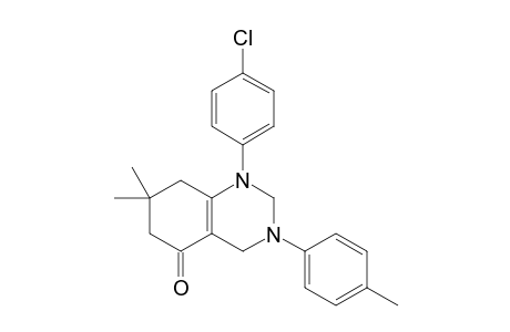 1-(4-Chlorophenyl)-7,7-dimethyl-3-(4-methylphenyl)-5-oxo-1,2,3,4,5,6,7,8-octahydroquinazoline