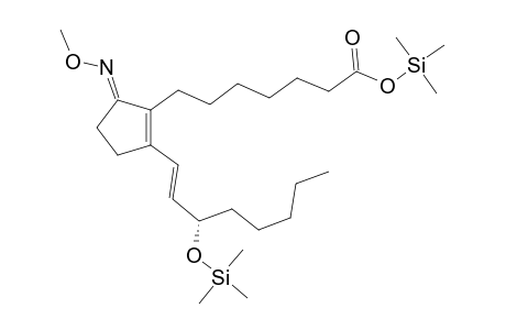 Trimethylsilyl (13E)-9-(methoxyimino)-15-[(trimethylsilyl)oxy]prosta-8(12),13-dien-1-oate