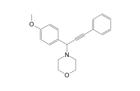 4-[1-(4-methoxyphenyl)-3-phenyl-2-propynyl]morpholine