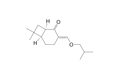 Bicyclo[4.2.0]octan-2-one, 7,7-dimethyl-3-[(2-methylpropoxy)methylene]-, (1.alpha.,3Z,6.alpha.)-