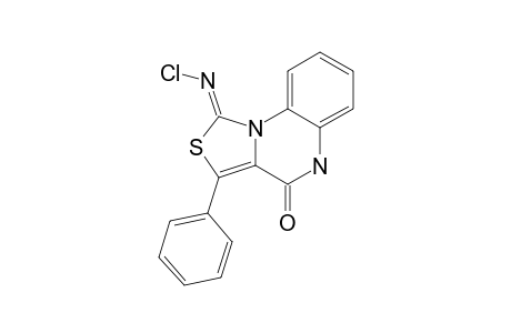4,5-DIHYDRO-3-PHENYL-1-CHLOROIMINOTHIAZOLO-[3,4-A]-QUINOXALIN-4-ONE