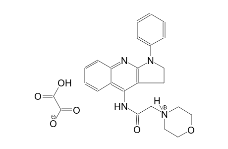 4-(2-oxo-2-((1-phenyl-2,3-dihydro-1H-pyrrolo[2,3-b]quinolin-4-yl)amino)ethyl)morpholin-4-ium carboxyformate