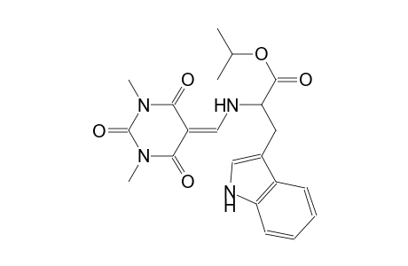 isopropyl 2-{[(1,3-dimethyl-2,4,6-trioxotetrahydro-5(2H)-pyrimidinylidene)methyl]amino}-3-(1H-indol-3-yl)propanoate