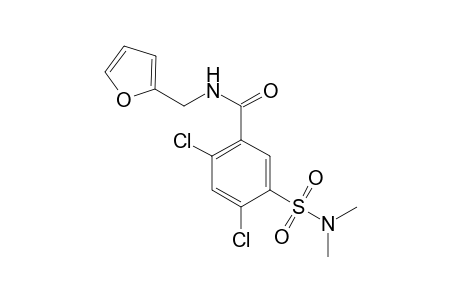 2,4-bis(chloranyl)-5-(dimethylsulfamoyl)-N-(furan-2-ylmethyl)benzamide
