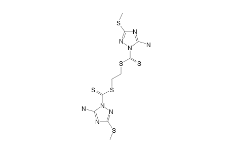 1,2-ETHYLENE-BIS-(5-AMINO-3-METHYLTHIO-1H-1,2,4-TRIAZOL-1-YL)-DITHIOCARBONATE