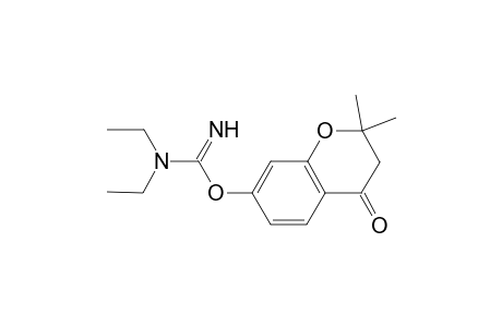 (2,2-dimethyl-4-oxidanylidene-3H-chromen-7-yl) N,N-diethylcarbamimidate