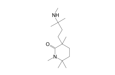 1,3,6,6-Tetramethyl-3-[3-methyl-3-(methylamino)butyl]-2-piperidinone