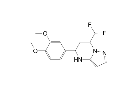 7-(difluoromethyl)-5-(3,4-dimethoxyphenyl)-4,5,6,7-tetrahydropyrazolo[1,5-a]pyrimidine