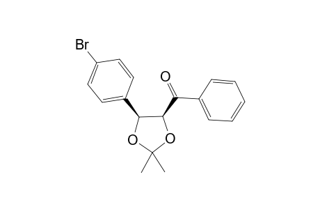 cis-4-Benzoyl-5-(p-bromophenyl)-2,2-dimethyl-1,3-dioxolane