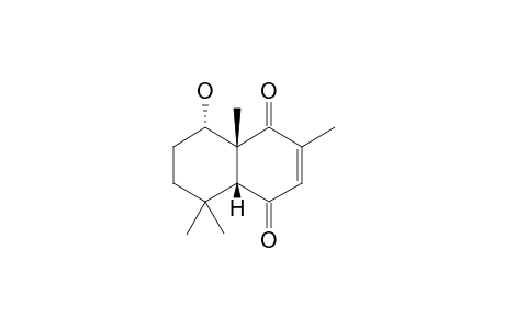 (4aR,8S,8aR)-8-hydroxy-2,5,5,8a-tetramethyl-4a,6,7,8-tetrahydronaphthalene-1,4-quinone