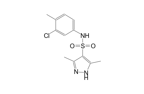 N-(3-chloro-4-methylphenyl)-3,5-dimethyl-1H-pyrazole-4-sulfonamide