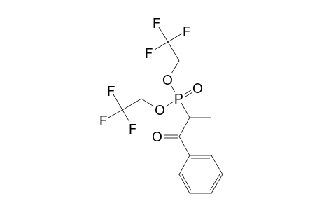 bis(2,2,2-trifluoroethyl) (1-methyl-2-phenyl-2-oxoethyl)-phosphonate