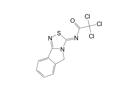 3-Trichloroacetylimino-3H,5H-[1,2,4]thiadiazolo[3,4-a]isoindole