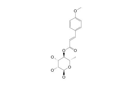 BUERGERISIDE-C1;4-O-(E)-PARA-METHOXYCINNAMOYL-ALPHA-L-RHAMNOPYRANOSIDE