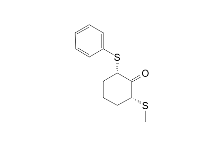 (2R*,6 S *)-2-(Methyl t h i o)-6-(phenyl t h i o)cyclohexanone.