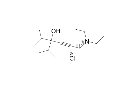 N,N-diethyl-4-hydroxy-4-isopropyl-5-methyl-2-hexyn-1-aminium chloride