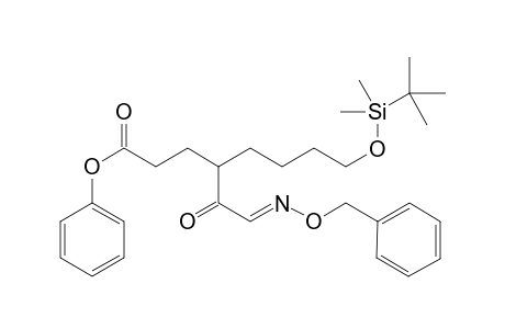 Phenyl (E)-4-(2-((benzyloxy)imino)acetyl)-8-((tert-butyldimethylsilyl)oxy)octanoate