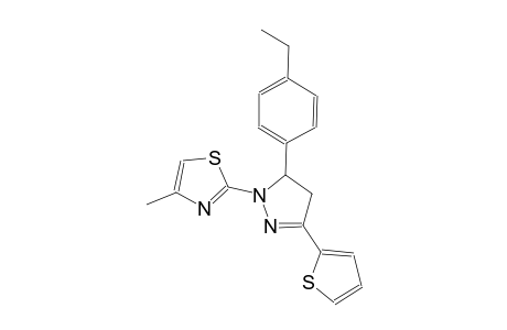 thiazole, 2-[5-(4-ethylphenyl)-4,5-dihydro-3-(2-thienyl)-1H-pyrazol-1-yl]-4-methyl-