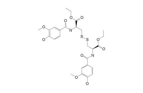 N-(4-HYDROXY-3-METHOXYBENZOYL)-L-CYSTINE-ETHYLESTER