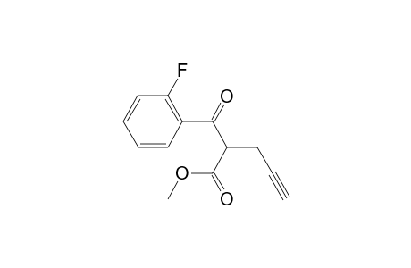 Methyl 2-(2-fluorobenzoyl)pent-4-ynoate