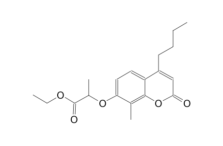 propanoic acid, 2-[(4-butyl-8-methyl-2-oxo-2H-1-benzopyran-7-yl)oxy]-, ethyl ester