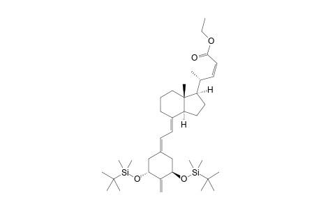 Ethyl (2Z)-4-[(1R,3R,7E,17.beta.)-1,3-Bis{[tert-butyl(dimethyl)-silyl]oxy}-2-methylidene-9,10-secoestra-5,7-dien-17-yl]pent-2-enoate