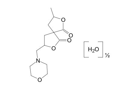 3-METHYL-8-(MORPHOLINOMETHYL)-2,7-DIOXASPIRO[4.4]NONANE-1,6-DIONE, HEMIHYDRATE