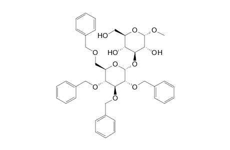 Methyl 3-O-(2',3',4',6'-tetra-O-benzyl-.alpha.-D-glucopyranosyl)-.alpha.-D-glucopyranoside