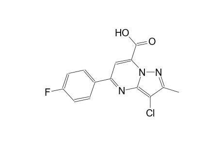 pyrazolo[1,5-a]pyrimidine-7-carboxylic acid, 3-chloro-5-(4-fluorophenyl)-2-methyl-