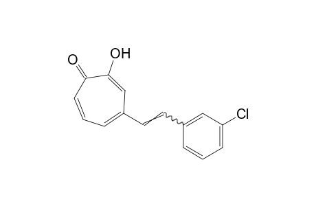 4-(m-chlorostyryl)-2-hydroxy-2,4,6-cycloheptatrien-1-one