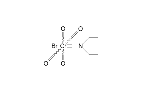 trans-Bromo-tetracarbonyl(diethylamino-carbyne)chromium