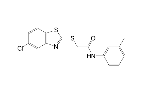 2-[(5-chloro-1,3-benzothiazol-2-yl)sulfanyl]-N-(3-methylphenyl)acetamide