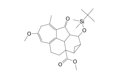 Methyl 7-methoxy-5-methyl-3-[(t-butyldimethylsilyl)oxy]-4-oxo-1,2,3,3a,6,9,10,10b-octahydro-1,2-methanocyclohept[bc]acenaphthylene-10a(4H)-carboxylate