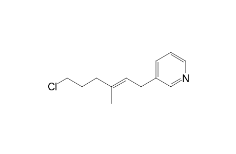3-(6-Chloro-3-methylhex-2-enyl)pyridine