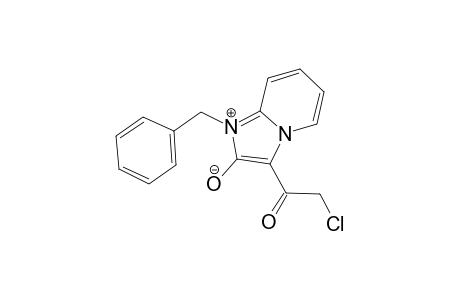 1H-Imidazo[1,2-a]pyridin-4-ium, 3-(chloroacetyl)-2-hydroxy-1-(phenylmethyl)-, hydroxide, inner salt